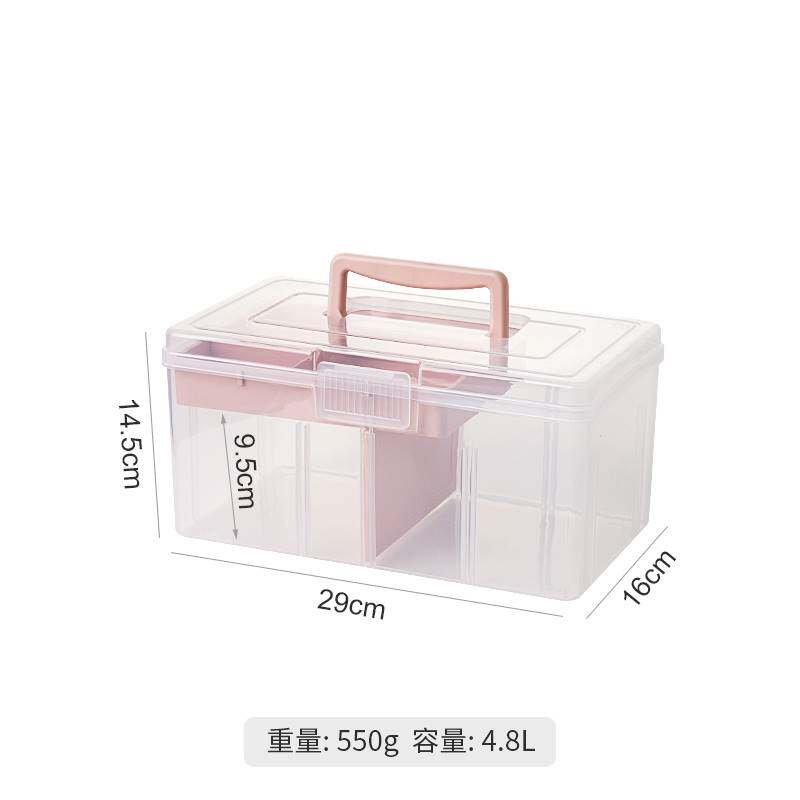 极速新疆包邮美甲工具箱大容量可放光疗机指甲油胶手提.式双层收