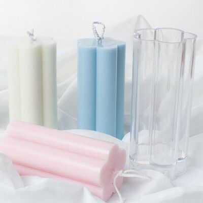 极速Flower Shape Candle Mold DIY HanHdmade Candle Mold Soap