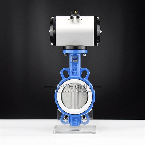 极速气动四氟不锈钢板蝶阀  Ds671F-10/16ZB3 GT型气动执行器 304