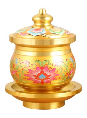 新品观音佛前莲华供水杯佛堂佛具圣水H杯佛贡杯供桌上的摆件供佛