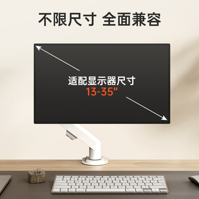 极速电脑显示器支架无孔配件胶贴vesa孔距免打S孔扩展螺丝背贴片