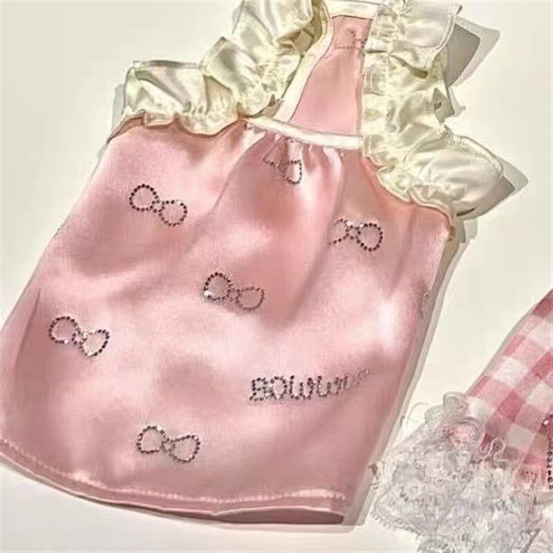 速发狗狗衣服ins宠物小型犬小狗裙子比熊泰迪博美服装猫咪可爱春