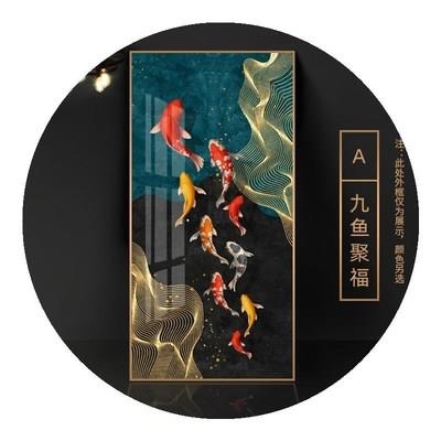 极速墙画客厅挂画水晶玻璃壁画客厅挂F画单个单幅走廊装饰入户玄图片