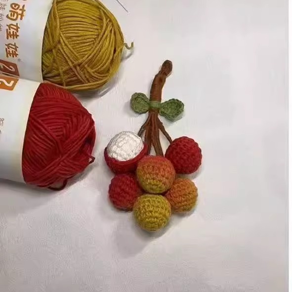 夏日荔枝挂件包挂车挂diy材料包