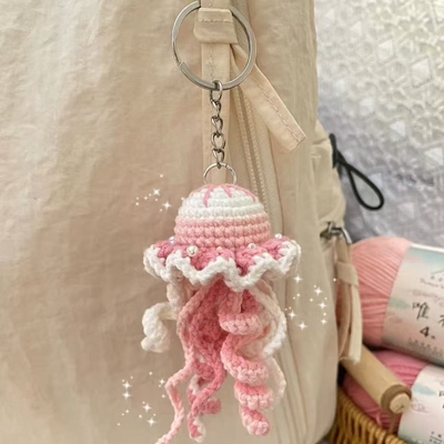 钩织水母渐变水母双色编织材料包