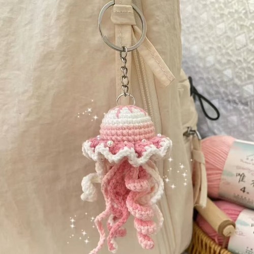 钩织水母渐变水母双色编织材料包