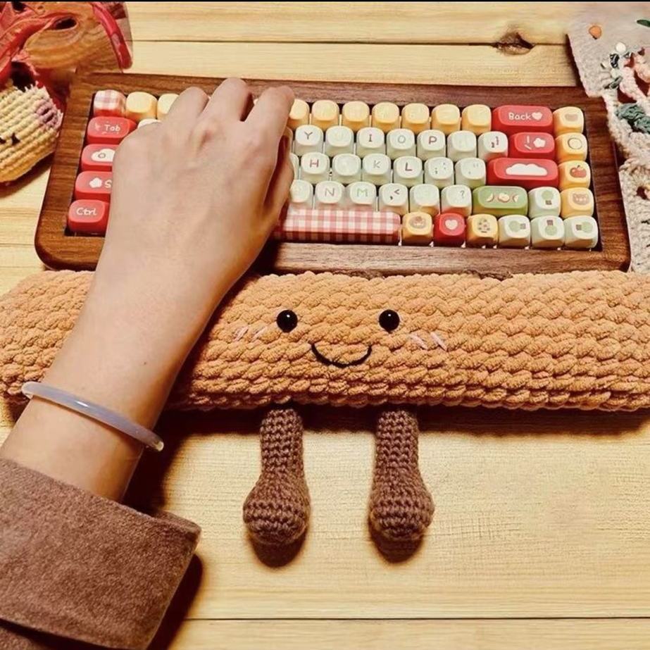 法棍腕托手工毛线钩织DIY编织