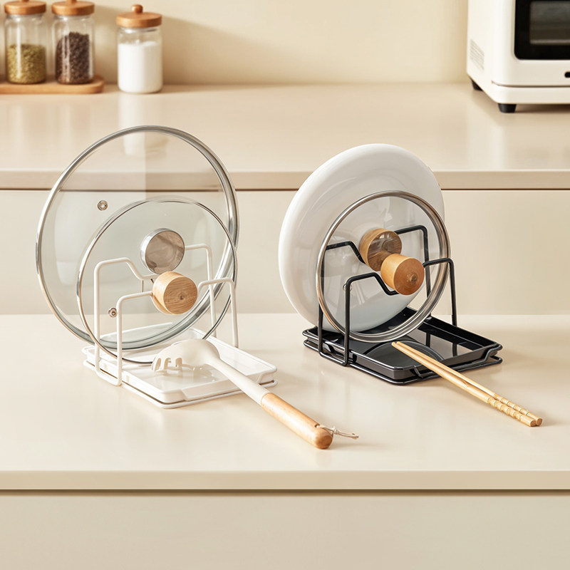 锅盖架台面置物架厨房多功能菜锅铲架板放置器放砧板收纳锅铲架