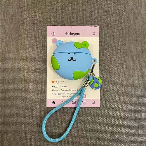 jellycat硅胶可爱地球自嘲熊适用苹果AirPods4保护套3代airpodspro2代无线蓝牙耳机套华强北5代软壳耳机壳2代