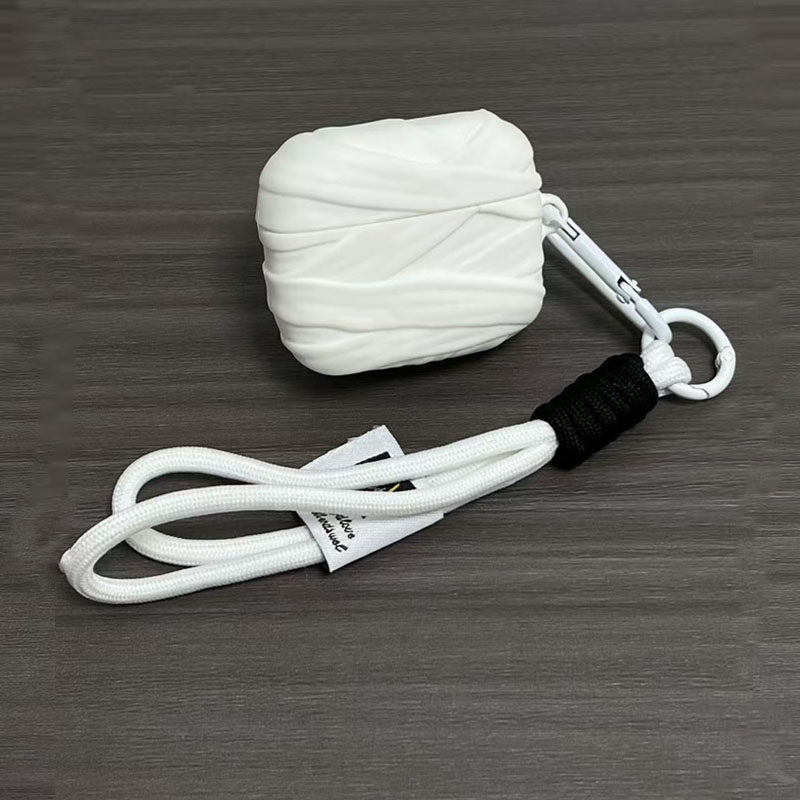 创意木乃伊风绷带保护套适用华强北5代耳机壳苹果airpods pro 3代耳机保护壳小众4代蓝牙硅胶2代防摔软壳三代,3C数码配件,耳机保护套,淘宝优惠券,粉丝福利购,淘宝优惠卷