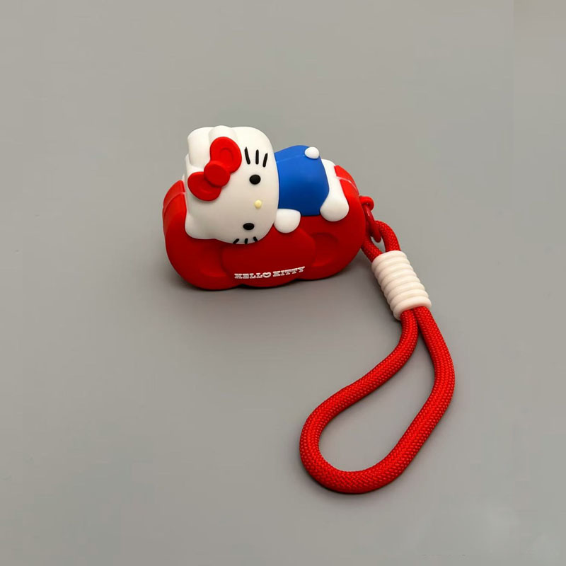 jellycat可爱趴趴kitty猫适用苹果AirPodsPro3耳机保护套壳4代耳机壳airpods 2代华强北5代3代硅胶软壳耳机套