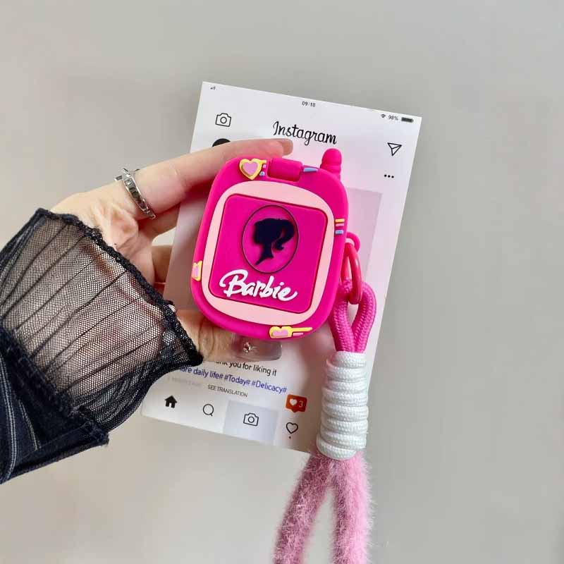 ins风创意芭比大哥大适用airpods4代保护套苹果无线蓝牙耳机壳airpodspro新款1/2代耳机套硅胶防摔华强北三代