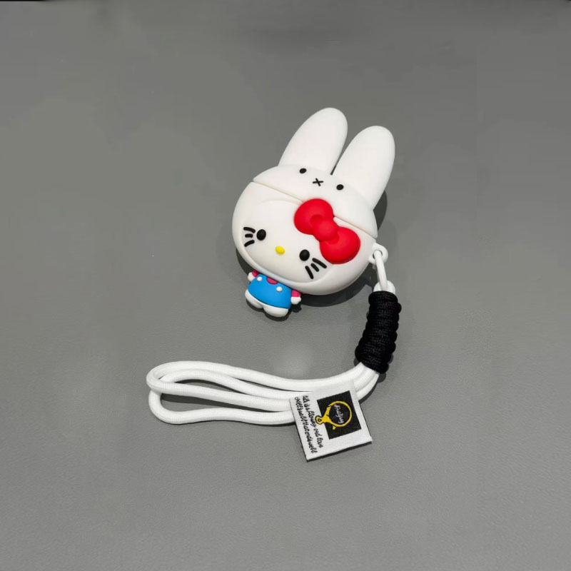 ins可爱卡通米菲兔KT猫适用苹果airpods pro3耳机壳4代耳机保护壳小众2代华强北5代蓝牙耳机套硅胶软壳保护套