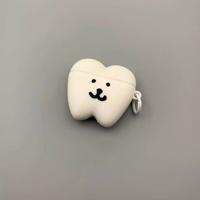 可爱牙齿表情适用苹果AirPods4代耳机保护套Pro1/2代蓝牙保护壳3代卡通可爱软壳硅胶华强北5代防摔新款小众女
