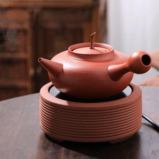 电陶炉煮茶炉套装 围炉煮茶壶陶壶 烧水壶泡茶专用 功夫茶砂铫柿壶