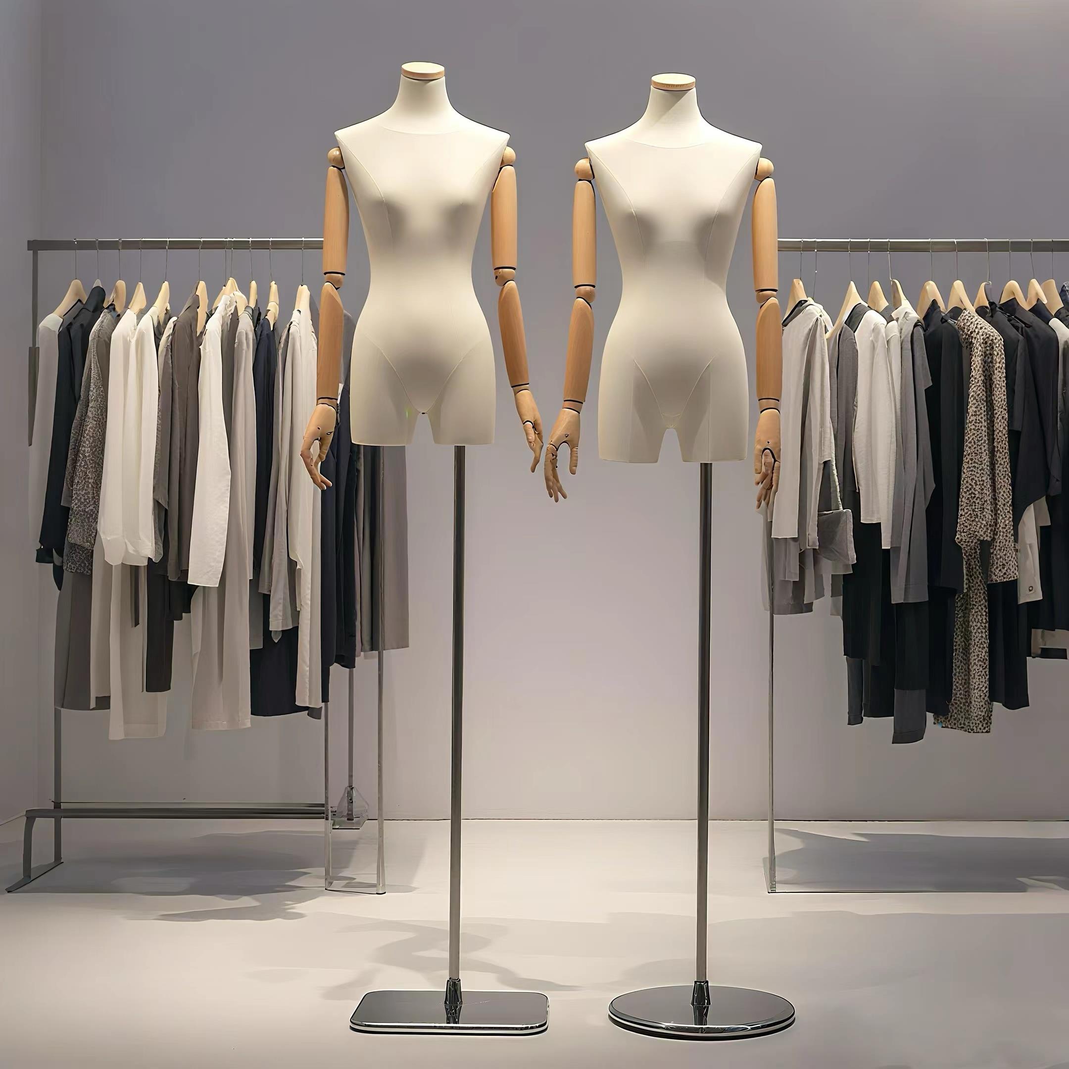 韩版小胸模特道具女半全身人台假人体橱窗女服装店人偶模特展示架