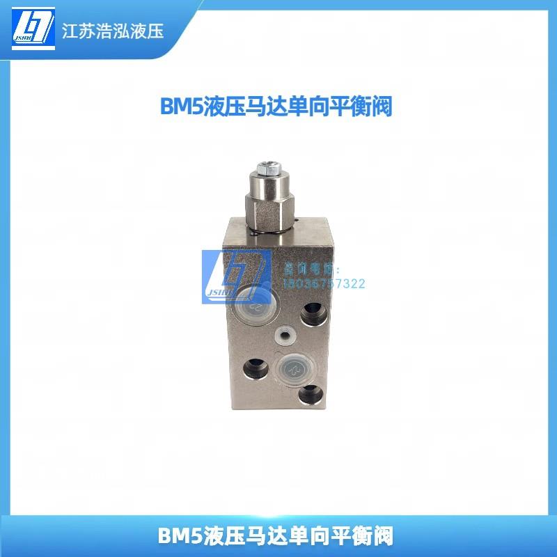 液压马达平衡阀带梭阀液压阀块单双向BM2BM3BM5平衡阀卷扬机刹车