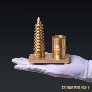 文昌塔摆件13层纯铜九层学生书桌文昌笔筒办公室书房礼物装饰摆设