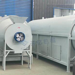 厂家直供工业用电加热滚筒矿粉沙子烘乾机 塑料颗粒粉末烘乾设备