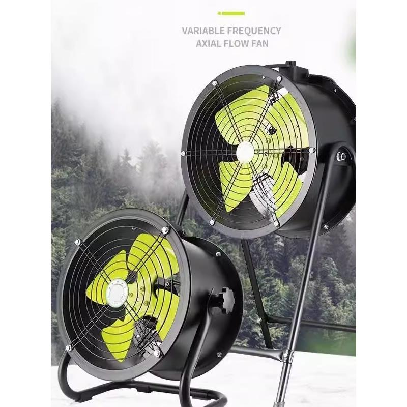 永磁变频轴流风机220V无极调速趴地扇大功率大风量工业排风扇除尘