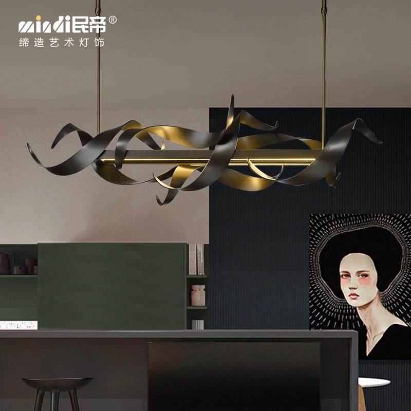 创意后现代轻奢餐厅装饰吧台灯商业餐厅前台灯具铁艺造型样板房灯,家装灯饰光源,餐厅吊灯,淘宝优惠券,粉丝福利购,淘宝优惠卷