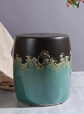 新中式手彩陶瓷墩子瓷凳鼓凳名族风瓷凳布场摆设瓷器家居酒店绣墩