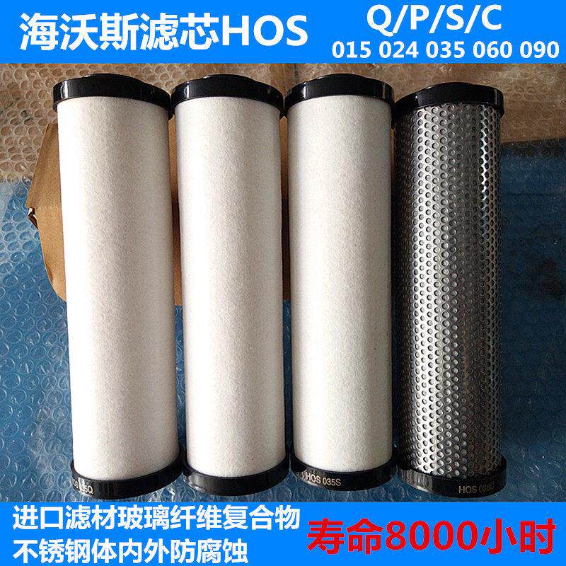 促销螺杆空压机压缩空气管道精密过滤器滤芯HOS大流量工业035QPS