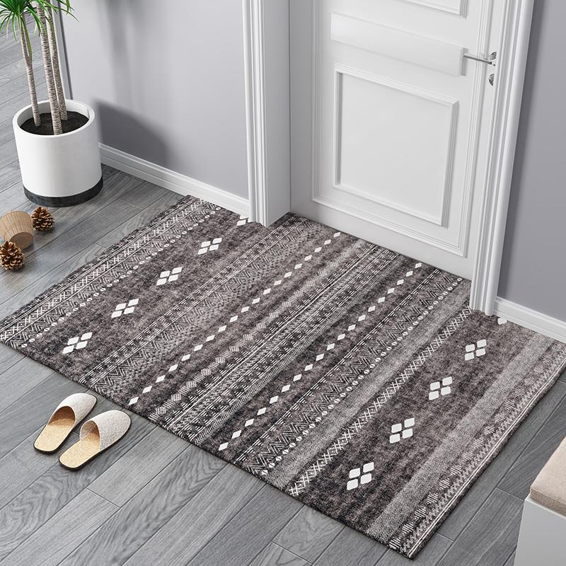 北欧入户地垫门垫现代简约地毯客厅茶几垫家用防滑进门口门厅脚垫