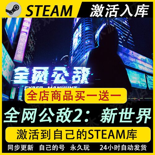 全网公敌2 新世界激活码CDKEY国区全DLC游戏入库