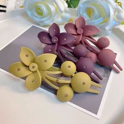 大号花朵发夹子网红爆款