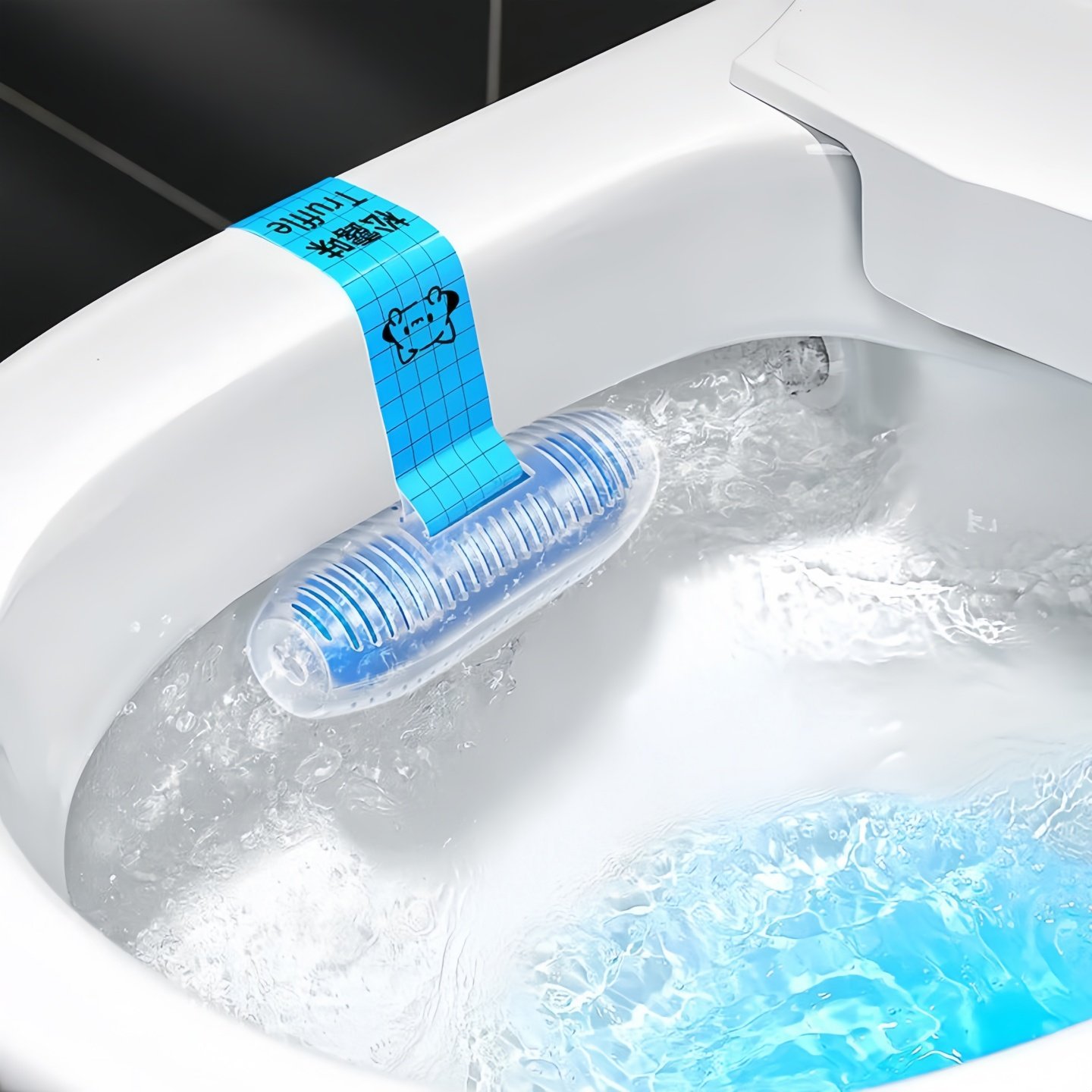 智能马桶洁厕宝悬挂式蓝泡泡无水箱马桶清洁挂篮厕所除臭除垢去污