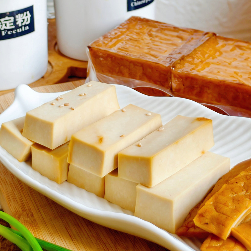 慢烤柴火豆腐香干豆制品烟熏豆干豆腐干古早味道多种烹饪方式