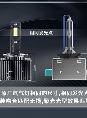 D3S车灯led大灯D1SD2SD4SD5D8S透镜氙气灯远近光一体汽车灯泡超亮