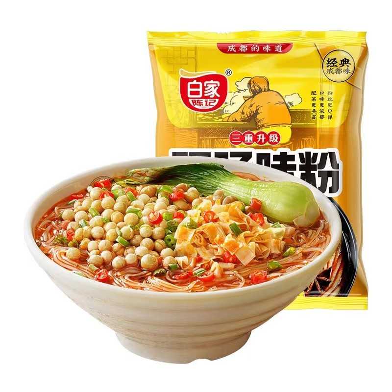 白家陈记酸辣粉香辣肥肠味540g（含108g*5包) 四川红薯粉丝泡面