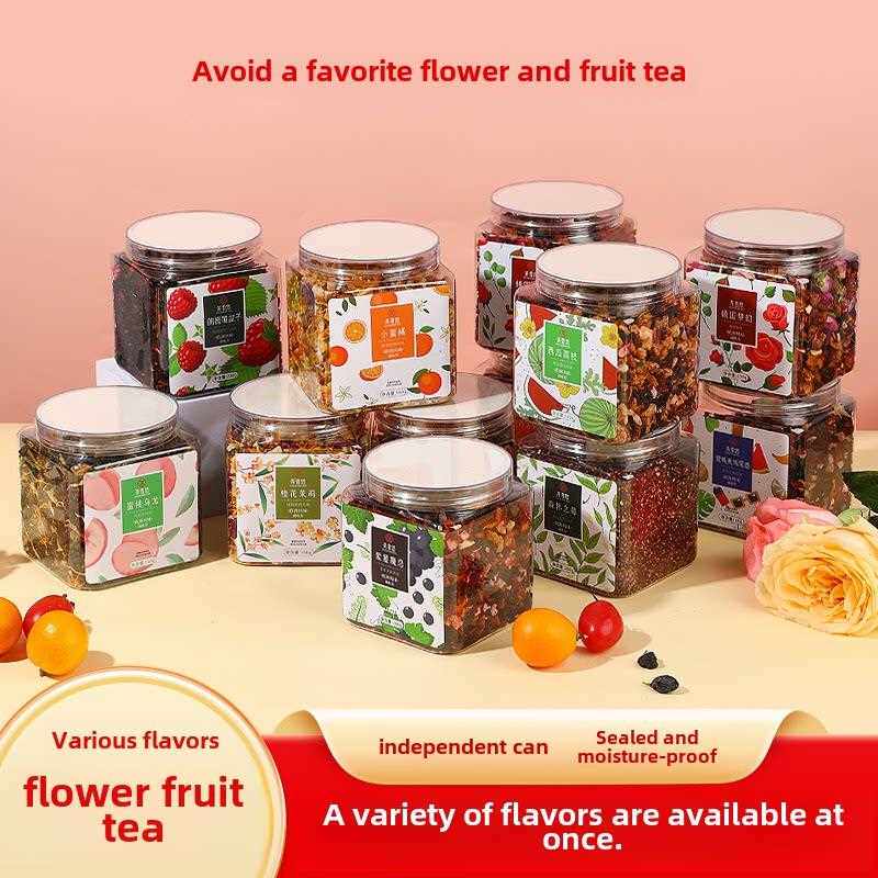 景区花果茶朗姆酒覆盆子花茶樱桃玫瑰蓝莓莓茶罐头厦门果茶