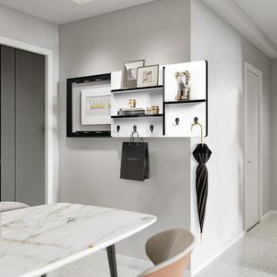 电表箱遮挡装饰多功能创意壁挂置物架简约挂衣架电闸盒收纳可定制