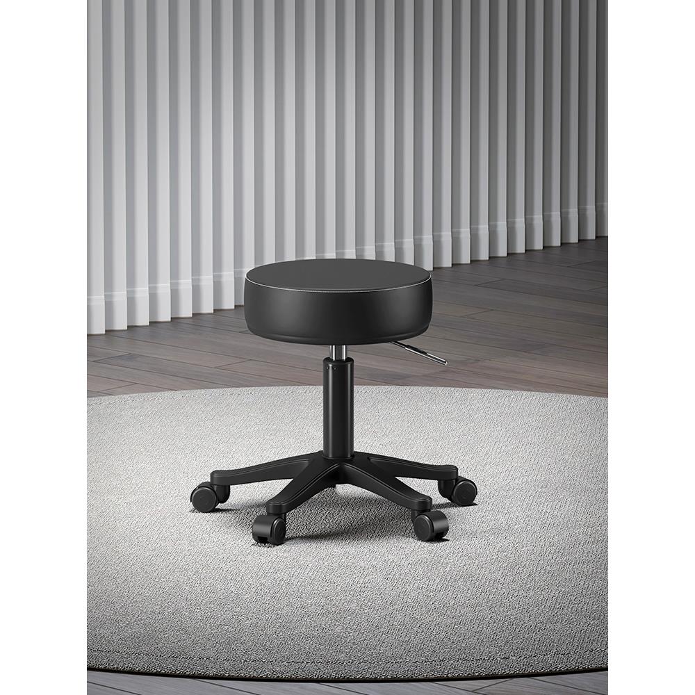 美容凳子滑轮美容院专用升降美发理发店师傅凳大工凳美甲师旋转椅