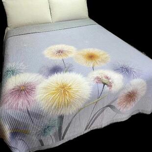 双面天丝莱赛尔整条水洗双人床盖 双面四季 通用 多功能加大尺寸