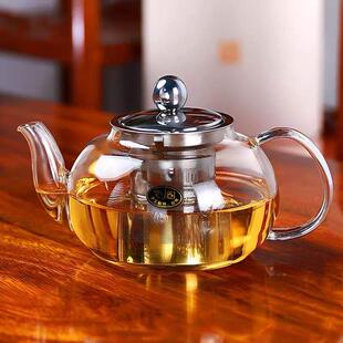 耐高温玻璃茶壶加厚不锈钢过滤泡茶壶红茶花茶冲茶器家用茶具套装
