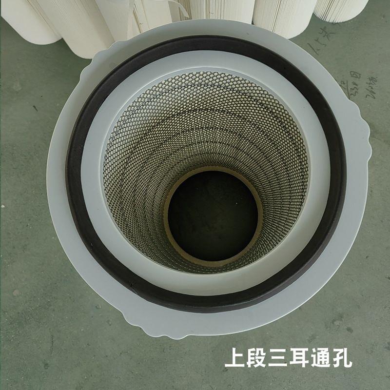 三耳螺杆除尘滤芯粉末回收工业除尘过滤筒抛丸机喷砂静电喷涂滤芯