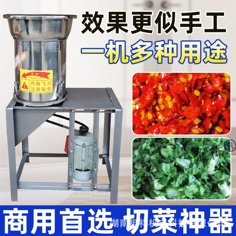 多功能切菜机商用食堂家用电动小型剁菜机不锈钢切辣椒蒜泥菜馅机