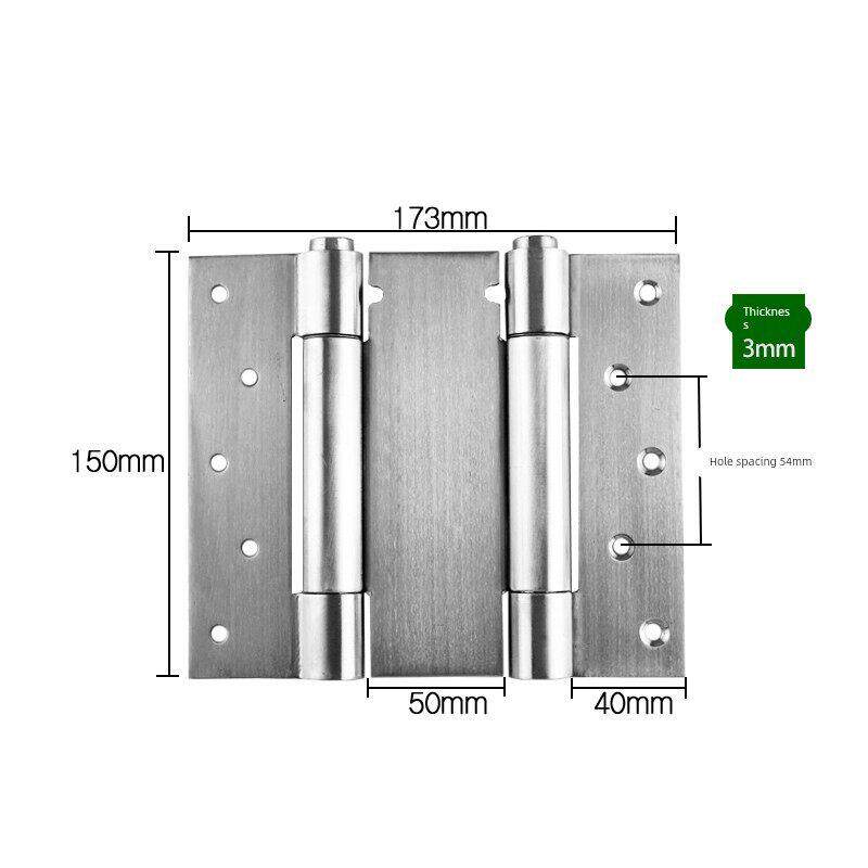 自由门 6寸不锈钢弹簧合页双向内外开铰炼180度双弹 酒吧牛仔木门