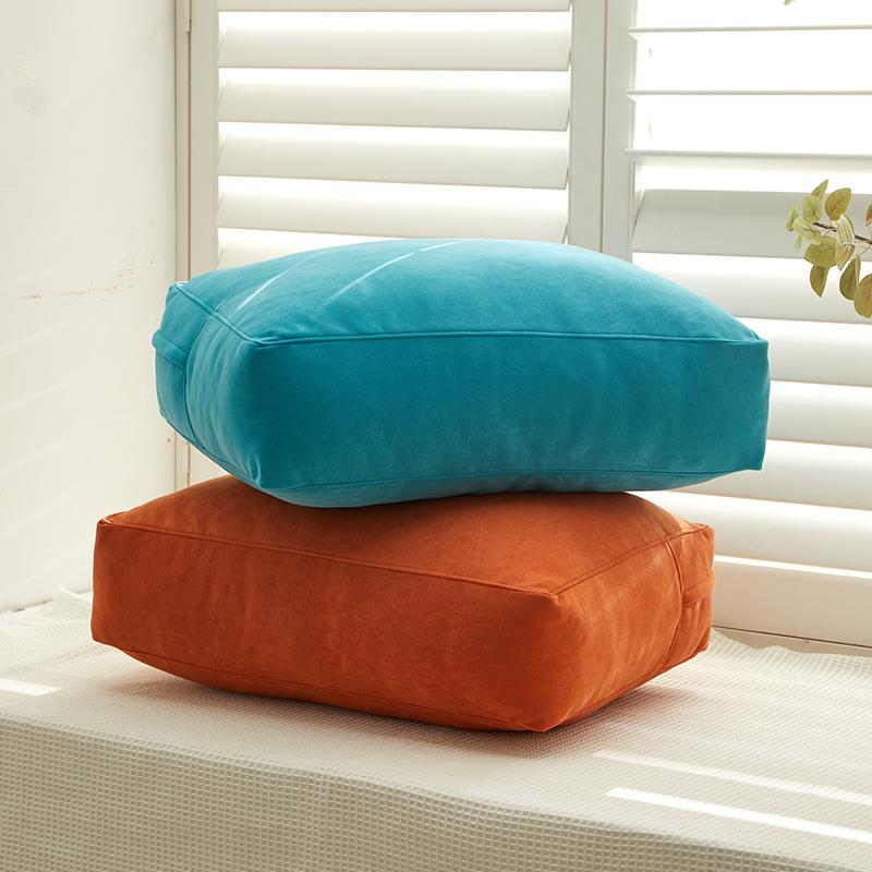 猫抓布沙发立体靠背客厅大靠垫榻榻米长方形飘窗垫床头靠包可拆洗