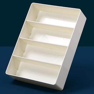 长方形分隔桌面大号收纳整理盒子塑料直角盒抽屉储物整理筐A4纸框