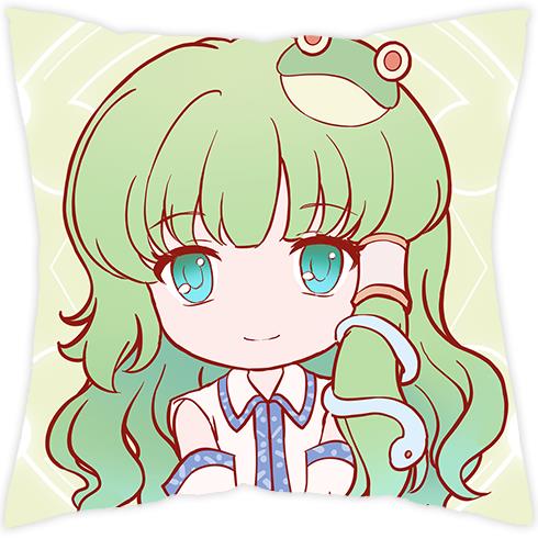 现货东风谷早苗东方同人抱枕40x40cm 350g棉枕芯+枕套 幻想颜百选