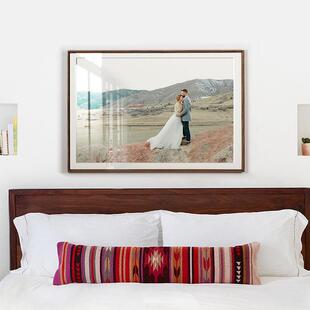 婚纱照放大挂墙相框定制来图定做冲印大尺寸卧室儿童宝宝30寸装裱