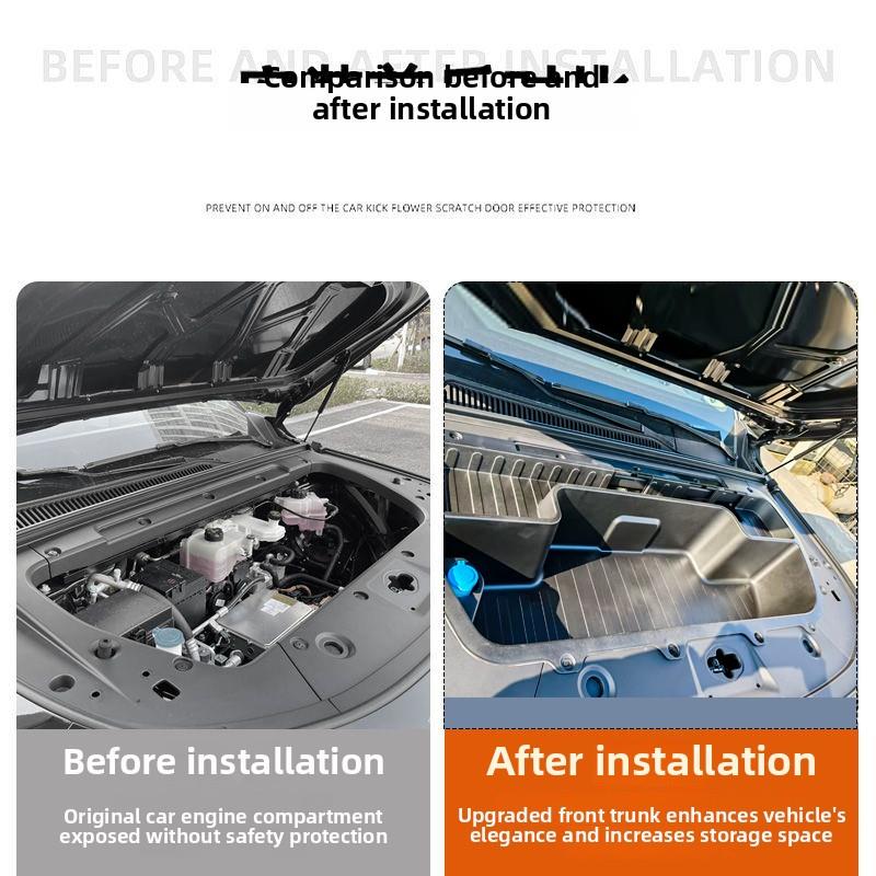 26款零跑C10/C16纯电版前备箱储物盒升级款一体式改装用品配件