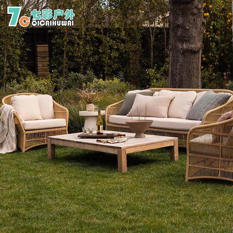 北欧户外沙发庭院组合酒店别墅露台室外防晒防水阳光房藤编家具,住宅家具,户外沙发,淘宝优惠券,粉丝福利购,淘宝优惠卷