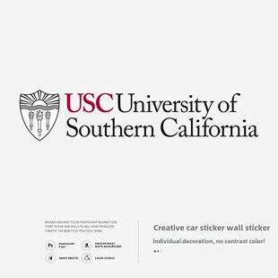 USC南加州大学墙贴办公室玻璃贴纸装饰个性创意车贴咖啡店定制