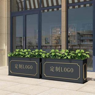 外铁艺花箱方形隔断花槽户组合商业街XAV长售楼部广绿化种场植箱
